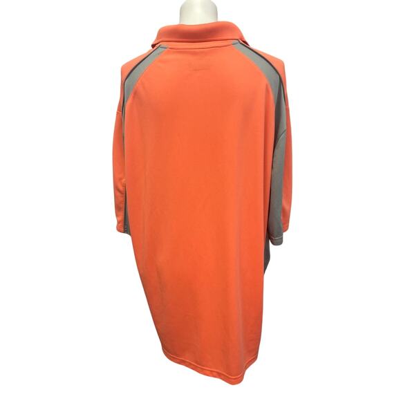 Grand Slam Mens XXLT 100% Polyester Short Sleeve Side Stripe Collared Polo Shirt - Picture 3 of 4